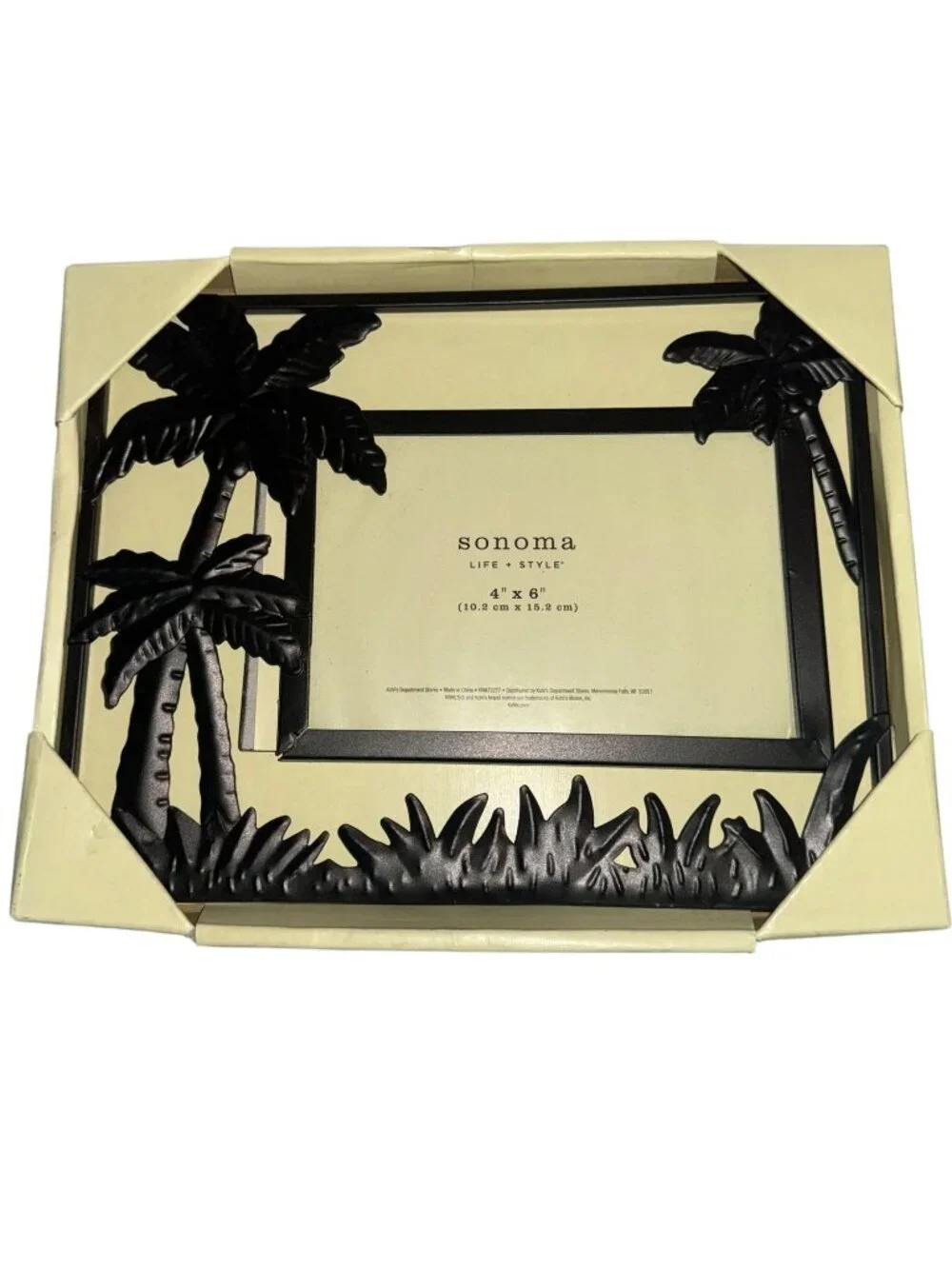 Sonoma Life + Style Black Metal Palm Tree 4